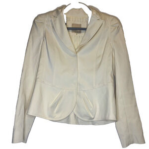 Magaschoni Collection Neutral Blazer - Ivory size 2